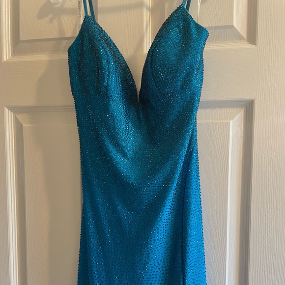 Blue Sherri Hill Dress - Picture 7 of 7